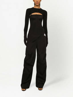 Dolce&Gabbana - Black Cropped Cardigan (S)