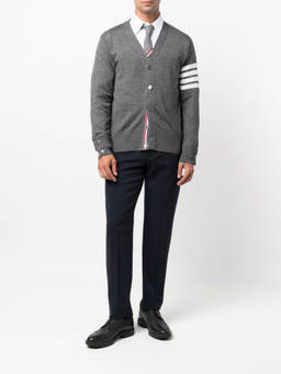 Thom Browne - Grey Wool Cardigan