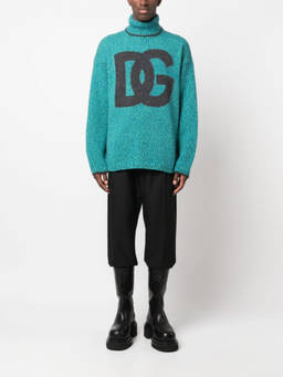 Dolce&Gabbana - Intarsia-Knit Logo Jumper