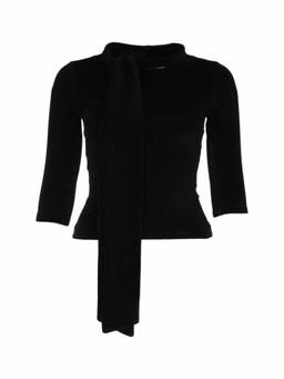 Balenciaga - Black Scarf Fitted Turtleneck Sweater