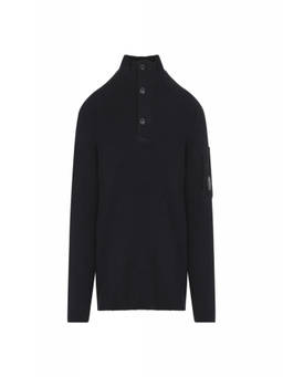 C.P. Company - Black Mock Collar Sweater