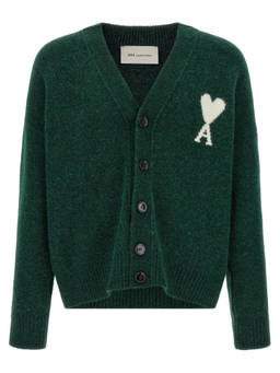 AMI Paris - Green Button-Up Cardigan
