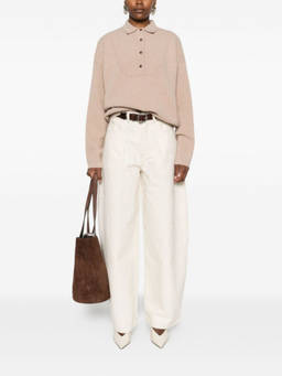 JACQUEMUS - Beige Polo Sweater