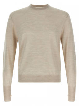 Ma'ry'ya - Beige Wool And Silk Sweater