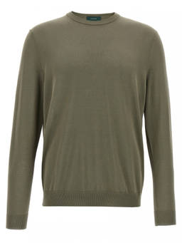 Zanone - Green Cotton Sweater