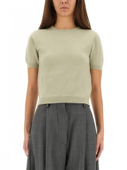 Maison Margiela - Green Solid Crew Neck Sweater (M)