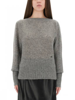 Tom Ford - Grey Knitted Boat Neck Sweater