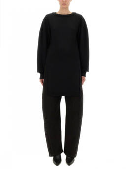 Lemaire - Black Solid Round Neck Sweater