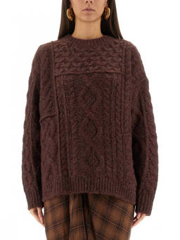 Marant Etoile - Brown Knitted Crew Neck Sweater