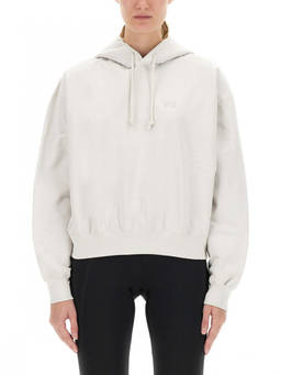 Y-3 - White Logo Hood Sweater (L)