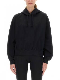 Y-3 - Black Solid Hood Sweater (XS)