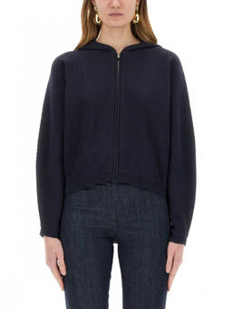Theory - Navy Blue Knitted Hood Sweater (XS)