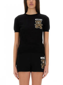 Moschino - Black Graphic Crew Neck Sweater (M)