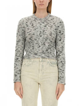 Moschino - Grey Knitted Crew Neck Sweater (M)