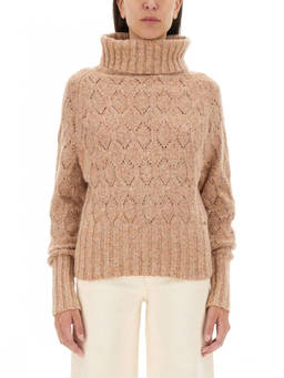Kiton - Brown Knitted Turtle Neck Sweater
