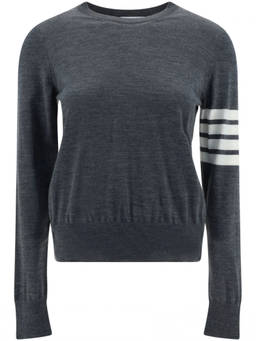 Thom Browne - Grey 4-Bar Merino Jumper