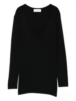 Lisa Yang - Black Scoop Neck Sweater