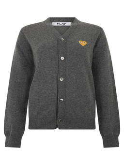 COMME des GARCONS - Grey V Neck Cardigan (S)
