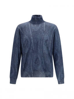 Etro - Dark Navy Paisley Sweater
