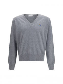 Vivienne Westwood - Grey V Neck Sweater