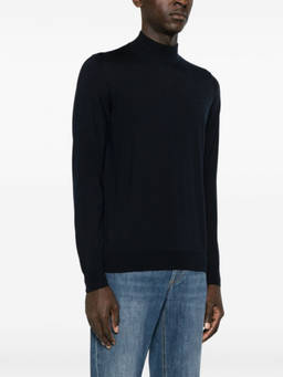 Drumohr - Navy Blue Turtleneck Sweater