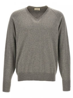 Ma'ry'ya - Grey V-Neck Sweater (S)