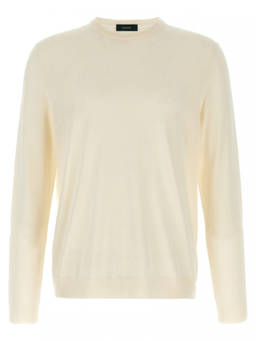 Zanone - White Cotton Sweater (XL)