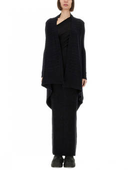 Rick Owens - Black Knitted Shawl Neck Cardigan (M)