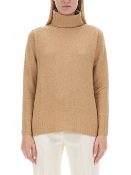 Aspesi - Beige Solid Turtle Neck Sweater