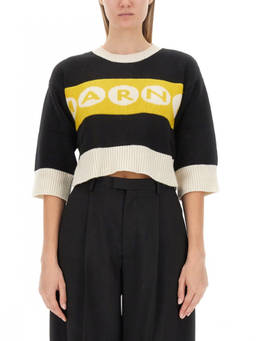 Marni - Black Logo Crew Neck Sweater