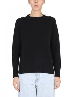 Stefano Mortari - Black Knitted Crew Neck Sweater (M)