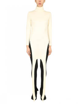 Ambush - White Solid Turtle Neck Sweater