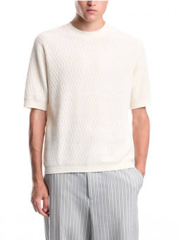 EMPORIO ARMANI - White Sleeveless Sweater