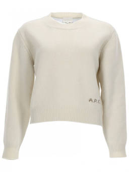 A.P.C. - Off White Crew Neck Sweater