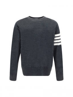 Thom Browne - Dark Grey Stripes Sweater
