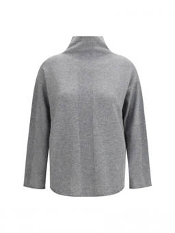 Max Mara - Grey Knitted Turtle Neck Sweater