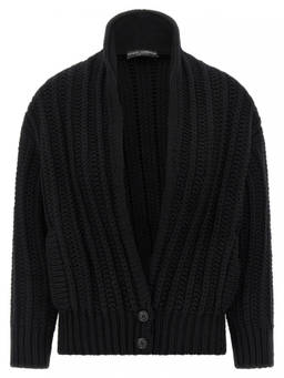 Dolce&Gabbana - Black Wool Cardigan (XS)