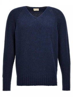 Ma'ry'ya - Blue V-Neck Sweater