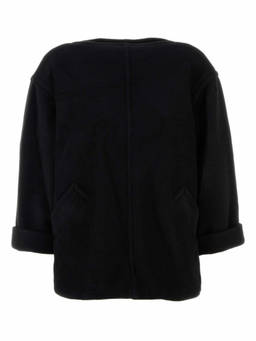 MM6 Maison Margiela - Black Wool Blend Oversize Sweater