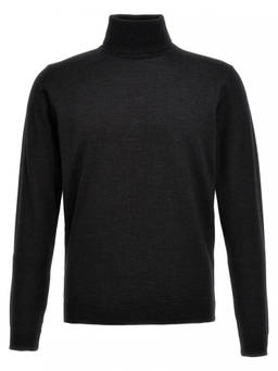 Roberto Collina - Grey Wool Turtleneck Sweater