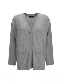 Fabiana Filippi - Grey Knitted V Neck Sweater