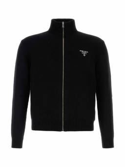 PRADA - Black Cashmere Cardigan (2XL)