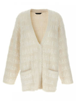 Balenciaga - Beige V Neck Cardigan (M)