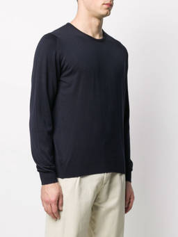 John Smedley - Navy Blue Hatfield Knitted Jumper