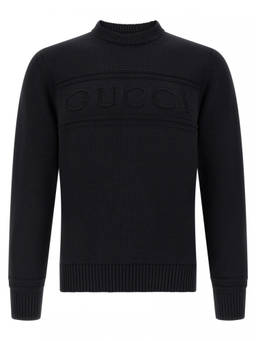 Gucci - Black Logo Crew Neck Sweater