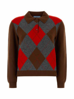 PRADA - Multicolour Geometric Sweater