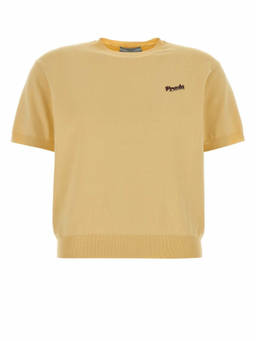 PRADA - Yellow Logo Crew Neck Sweater (M)