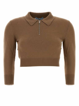 PRADA - Brown Shirt Collar Sweater (M)