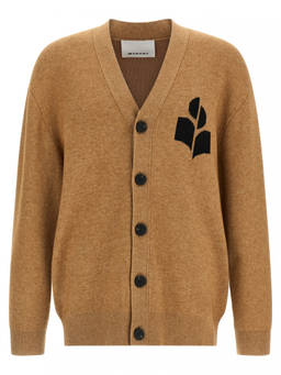 Isabel Marant - Beige Logo Cardigan