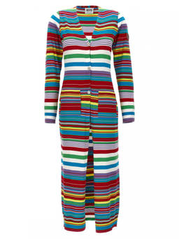 Moschino - Multicolour Stripes V Neck Cardigans (S)